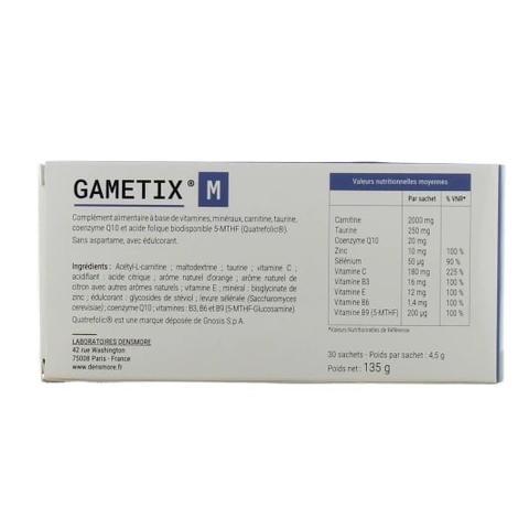 Tăng khả năng thụ thai cho nam Gametix M