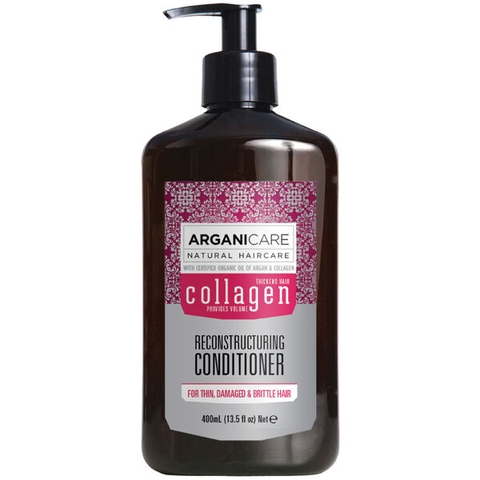 Dầu xả ArganiCare Collagen hương nước hoa, cho tóc hư tổn