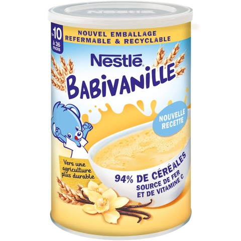 Ngũ cốc lắc sữa Babivanille Neste ( 10-36m)