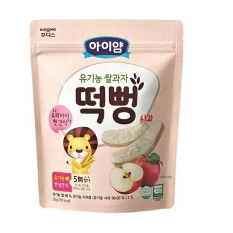Bánh gạo hữu cơ ildong vị táo ( 5m+)
