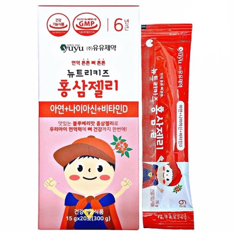 Thạch hồng sâm Yuyu cho bé từ 8 tháng ( hộp 20 gói )