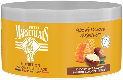 Mặt nạ tóc Marseillais 96% tự nhiên, mật ong và hạt mỡ hữu cơ