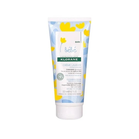 Kem tắm gội cho da rất khô Bebe Klorane 200ml ( 0m+)