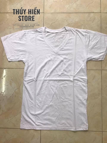 Áo Lót Nam Cổ Tim Sĩ Quan Trắng Cotton Co Giãn Thoáng Mát