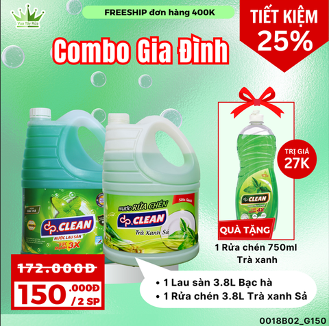 COMBO LAU SÀN RỬA CHÉN TẶNG RỬA CHÉN M2T1 (150K)