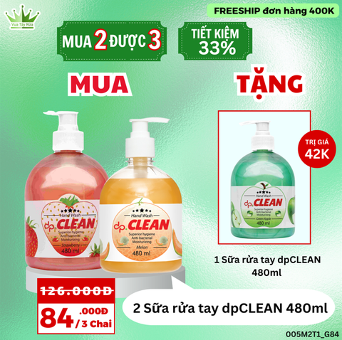 COMBO 3 SỮA RỬA TAY 480ML M2T1 (B01_G84)