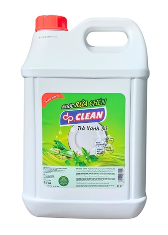 Nước rửa chén dpCLEAN 9.5L - Trà xanh sả