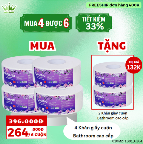 COMBO KHĂN GIẤY VP700G PRE M4T1 (264K)
