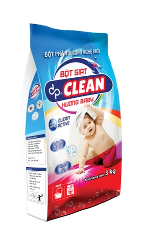 Bột giặt dpCLEAN 3kg - Hương Baby
