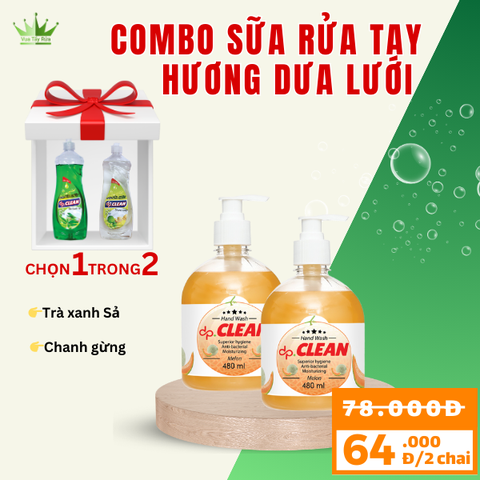 Sữa rửa tay dpCLEAN 480ml - Dưa lưới