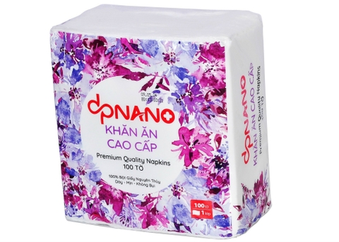 Khăn ăn dpNano vuông 330mmx330mm (100 tờ)