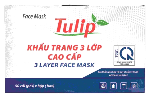 Khẩu trang 3 lớp cao cấp TULIP 50C