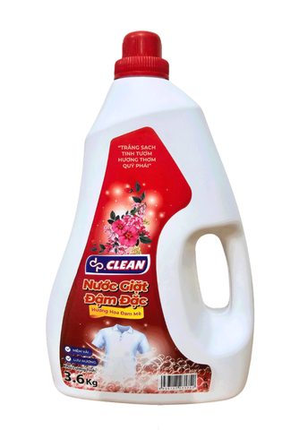 Nước giặt đậm đặc dpCLEAN 3.6kg - Hương Hoa Đam Mê