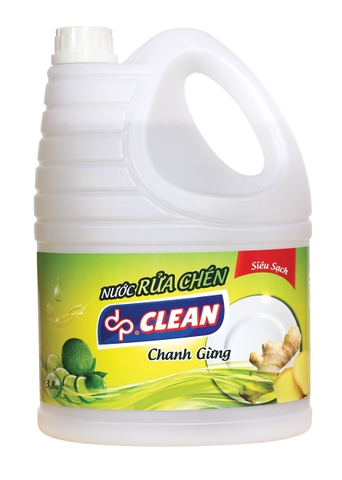 Nước rửa chén dpCLEAN 3,8L - Chanh gừng
