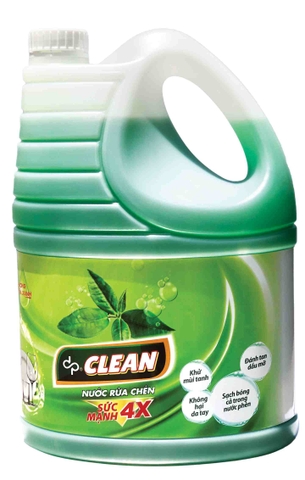 Nước rửa chén dpCLEAN 3,8L - Trà xanh