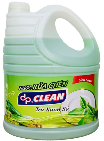 Nước rửa chén dpCLEAN 3,8L - Trà xanh sả