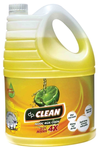 Nước rửa chén dpCLEAN 3,8L - Chanh