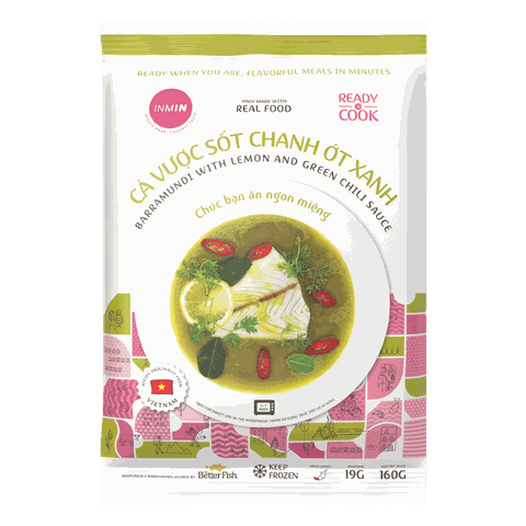 Inmin - Cá vược sốt Chanh ớt xanh 160g
