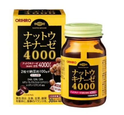 Viên uống chống đột quỵ Orihiro 4000FU Nhật Bản (60v)