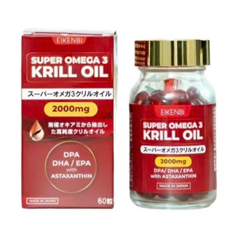 Viên uống Omega 3 nhuyễn thể 2000mg Krill Oil Super Eikenbi