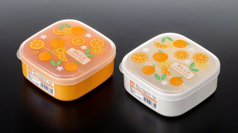 Hộp đựng thực phẩm vuông hình quả cam 500ml