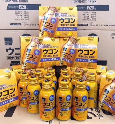 MARUMAN- Nước uống tinh chất nghệ giúp bảo vệ sức khoẻ giải rượu 100ml x 6 chai