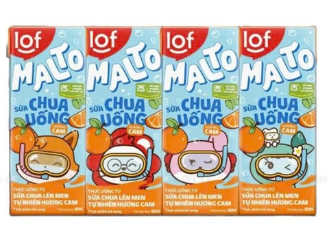 SỮA CHUA UỐNG MALTO CAM 180ML