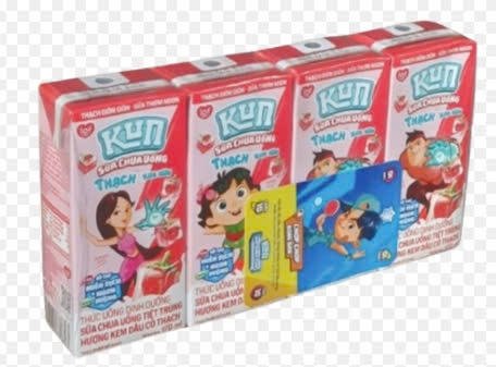Sữa trái cây KUN dâu có thạch 170ml
