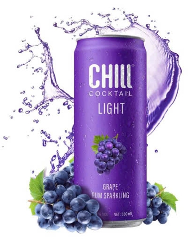 Chill cocktail nho lon 330ml