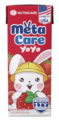 Sữa chua uống METACARE YOYO vị dâu 180ml