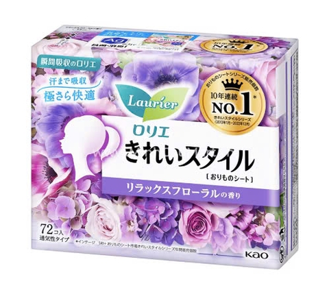 BVS hàng ngày Laurier hương nước hoa 72 miếng