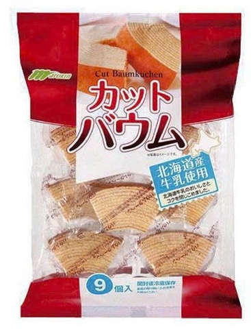 Bánh bông lan cắt miếng Marukin vị vani 225g