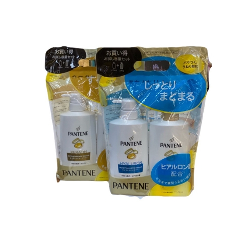 Set 2 chai dầu gội xả Pantene phục hồi 270ml vàng