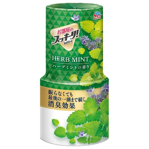 HỘP LÀM THƠM PHÒNG EARTH SUKKI-RI HƯƠNG BẠC HÀ MÁT LẠNH 400ml