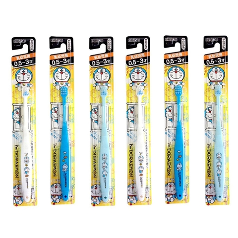 Bàn chải đánh răng Ebisu Doraemon cho bé từ 0,5-3 tuổi