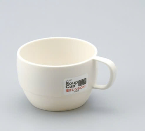 Cốc nhựa màu trắng Inomata