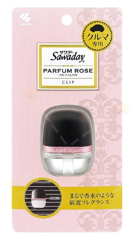 NƯỚC HOA KHỬ MÙI Ô TÔ SAWADAY-hương  hoa hồng (LỌ 6ML)