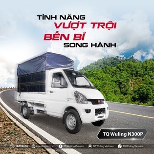 Xe Tải Wuling 970Kg Thùng Mui Bạt TQ N300P