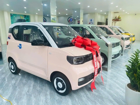 Xe điện Wuling Mini EV – LV2 ( màu Hồng đào)