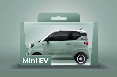 Xe điện Wuling Mini EV – LV2 ( màu xanh bơ)