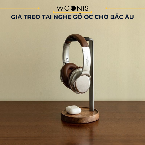 Giá Treo Tai Nghe Gaming Gỗ Óc Chó Cao Cấp