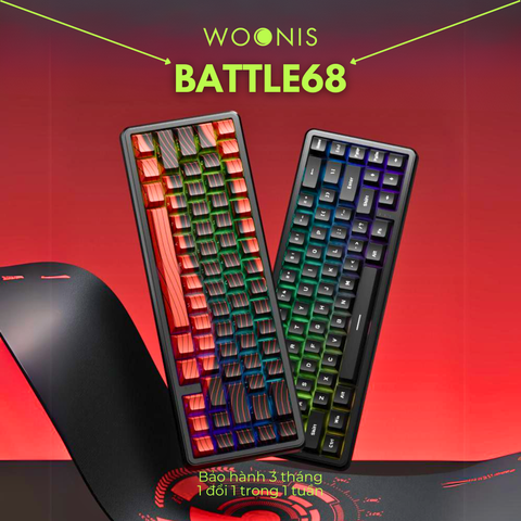 BÀN PHÍM CƠ GAMING HE BATTLE68 | Rapid Trigger | 1000hz | 8000hz