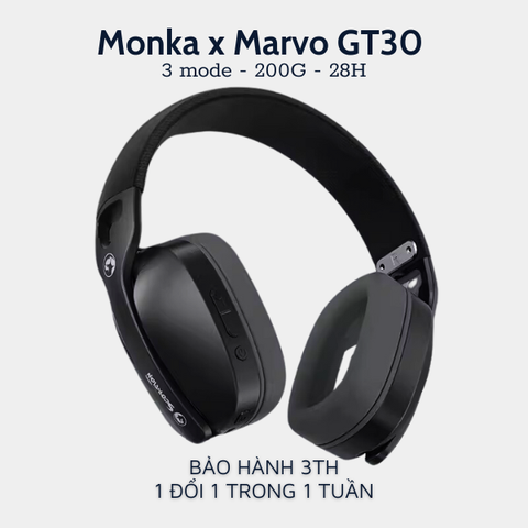 Monka Marvo Gt30 E-Sports Headphone Tri Mode Wireless