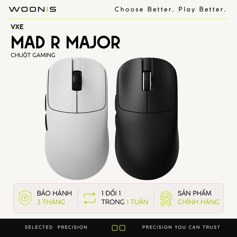 Chuột Gaming Không Dây VXE MAD R / R + / R Major / R Major +