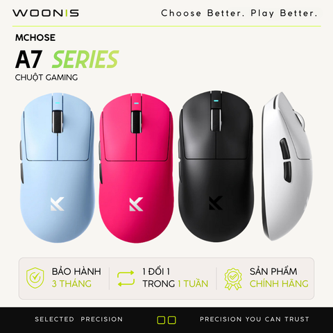Chuột Gaming Không Dây MCHOSE A7 / A7 PRO / A7 ULTRA