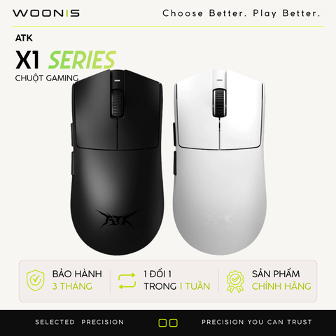Chuột Gaming Không Dây VXE ATK X1 SE / X1S / X1 / Pro / Promax / Ultra / Ultimate