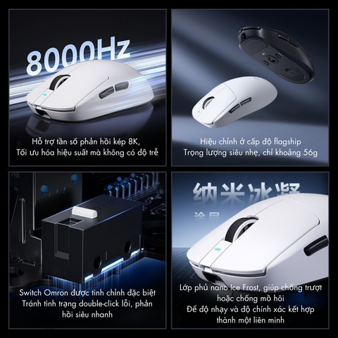 Chuột Gaming Không Dây MCHOSE A7 / A7 PRO / A7 ULTRA