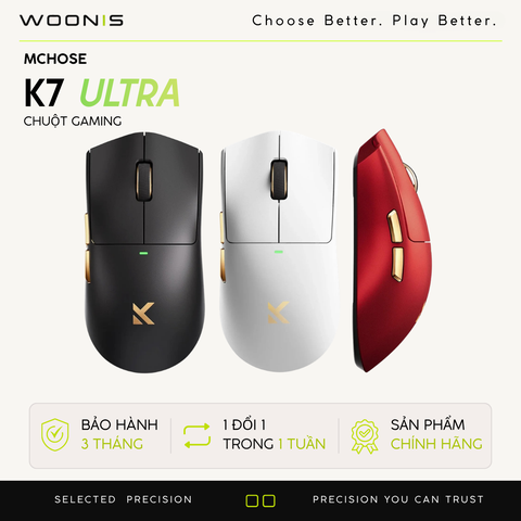 Chuột Gaming Không Dây MCHOSE K7 ULTRA LIMITED EDITION