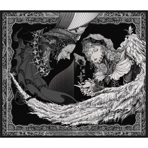 LÓT CHUỘT GAMING Feng Villain, Bề Mặt Control Được Dệt Siêu Mịn, Viền May Chìm, Base Polyurethane XSOFT, Size 490x420x4mm