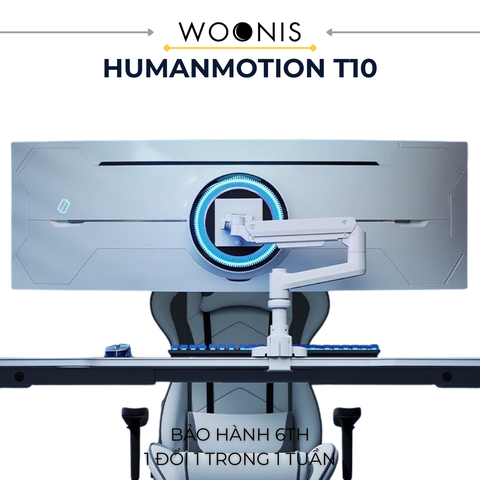 Giá Đỡ Màn Hình HumanMotion T10 – Hỗ Trợ 17”–49”, Tải Trọng Lên Đến 18.8kg